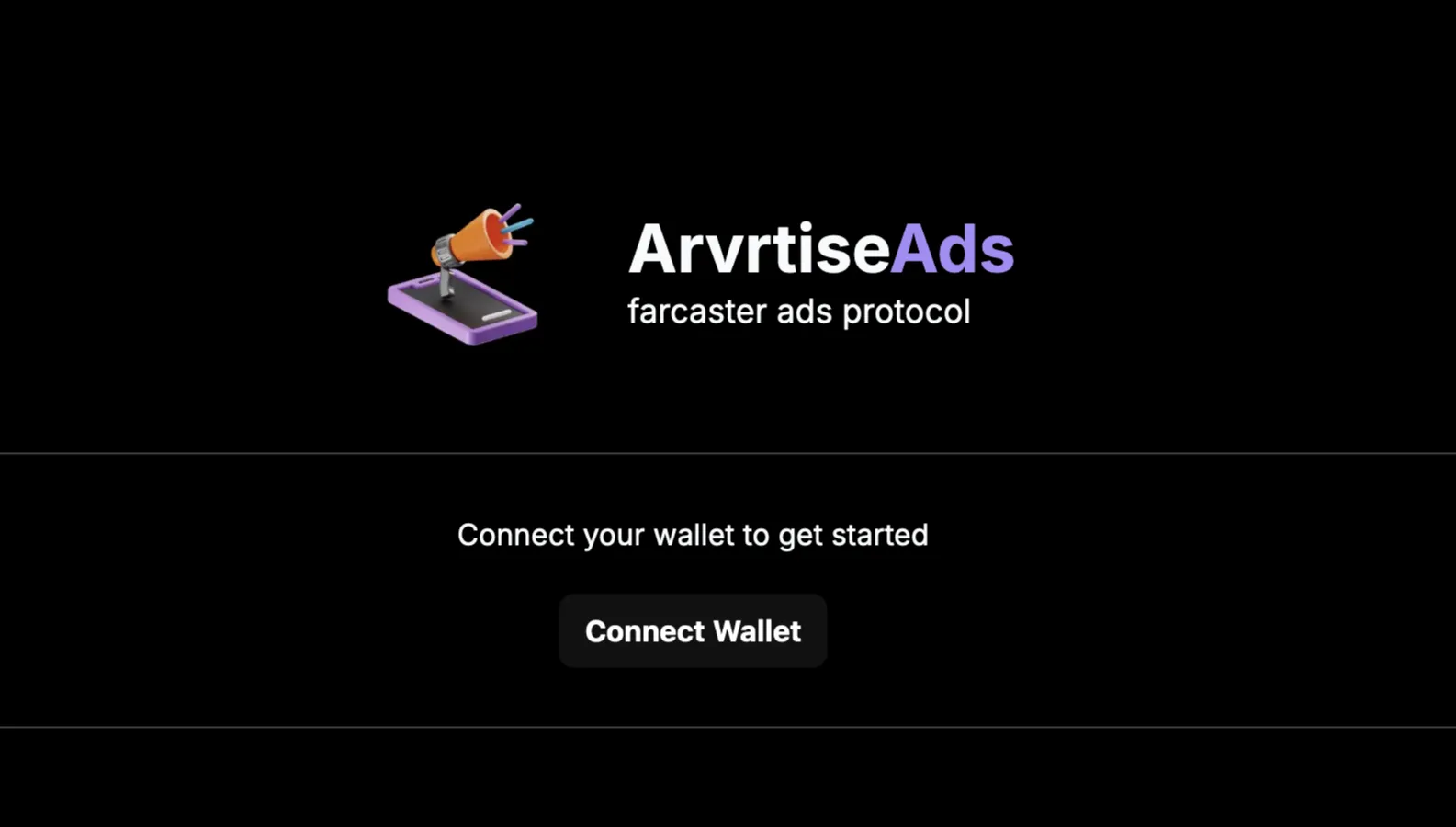 A screenshot of https://ads.arvrtise.com